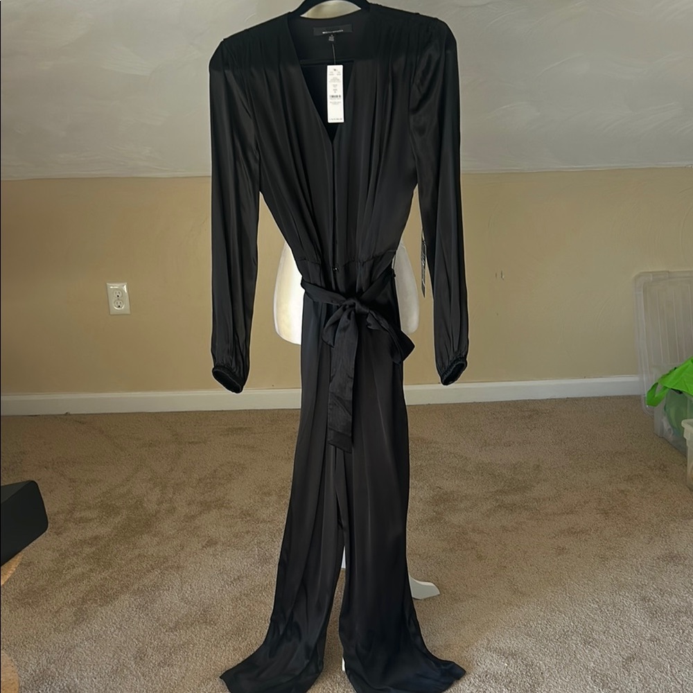 White House Black Market Black Wide Leg Jumpsuit